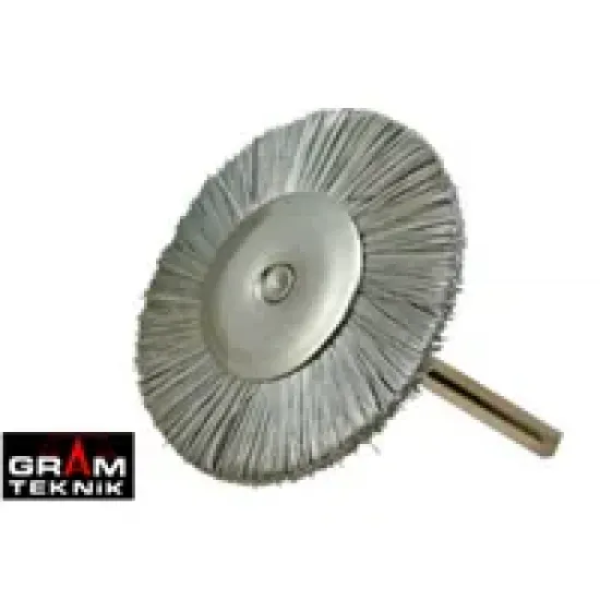 Mandrenli Düz Çelik Tel Fırça 3cm Mandrenli Düz Çelik Tel Fırça 3cm