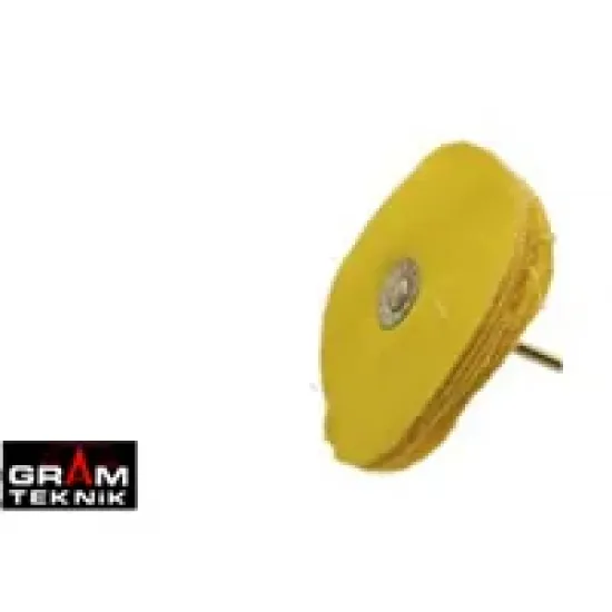 Yerli Mandrenli Sarı Bez Fırça 5cm Yerli Mandrenli Sarı Bez Fırça 5cm