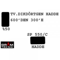 Dikdörtgen Hadde 600-300