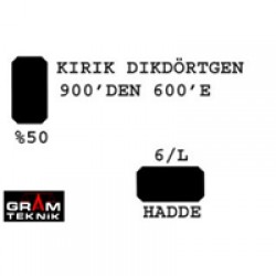 Dikdörtgen Hadde 900-600