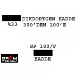 Dikdörtgen Hadde 300-100