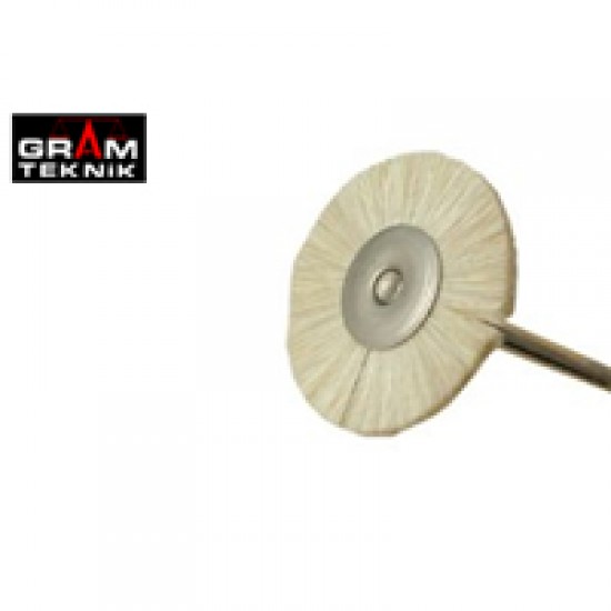 Mandrenli Beyaz Keçi Kılı Fırça 2.1cm Mandrenli Beyaz Keçi Kılı Fırça 2.1cm