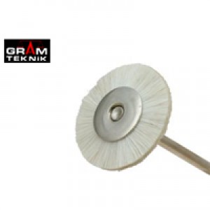 Mandrenli Beyaz Keçi Kılı Fırça 2.5cm Mandrenli Beyaz Keçi Kılı Fırça 2.5cm