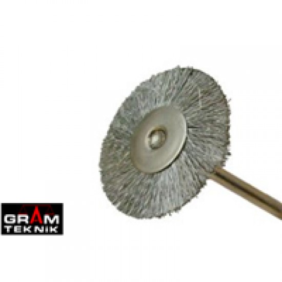 Mandrenli Çelik Tel Fırça 2,1cm Mandrenli Çelik Tel Fırça 2,1cm