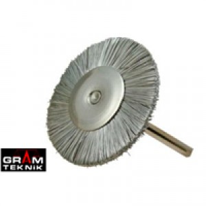 Mandrenli Düz Çelik Tel Fırça 3cm Mandrenli Düz Çelik Tel Fırça 3cm