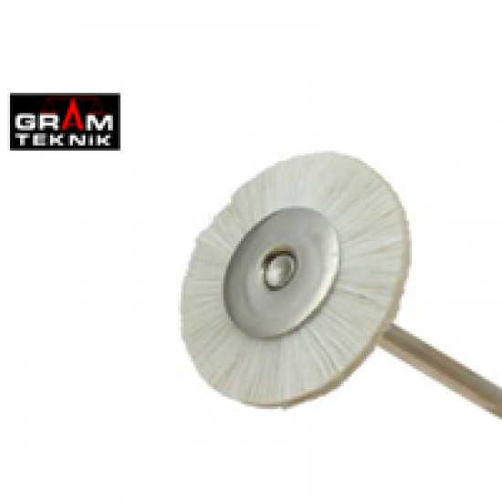 Mendrenli Beyaz Keçi Kılı Fırça 1.9cm