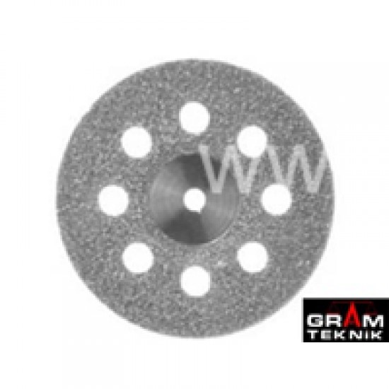 Elmas Disk Gri Delikli Elmas Disk Gri Delikli