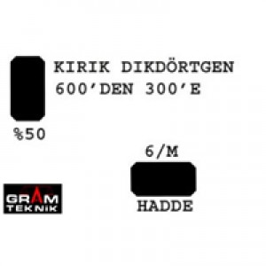 Dikdörtgen Hadde 600-300 GR-0957