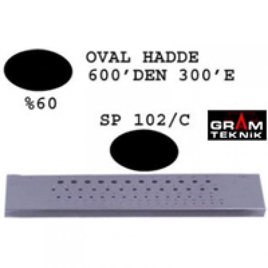 Oval Hadde 600-300 GR-0976 Oval Hadde 600-300 GR-0976
