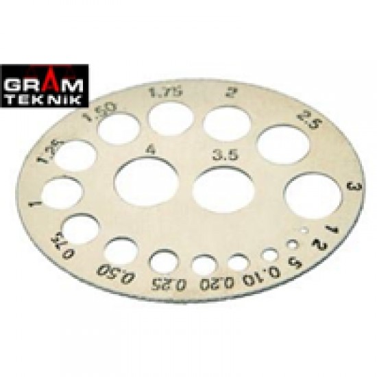 Oval Taş Ölçeği 0,01ct 4ct