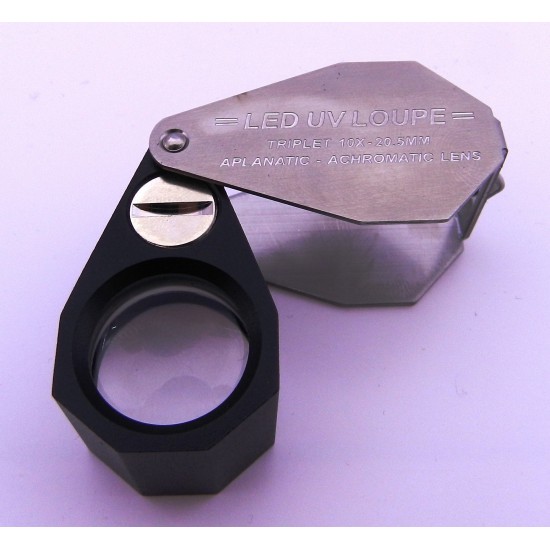 Lup Uv ve Beyaz ışıklı 10x 20,5mm GRM-0295 Lup Uv ve Beyaz ışıklı 10x 20,5mm GRM-0295