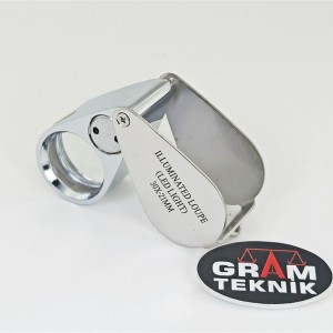 Işıklı Lup Metal 30x21mm MG21007 ST01895
