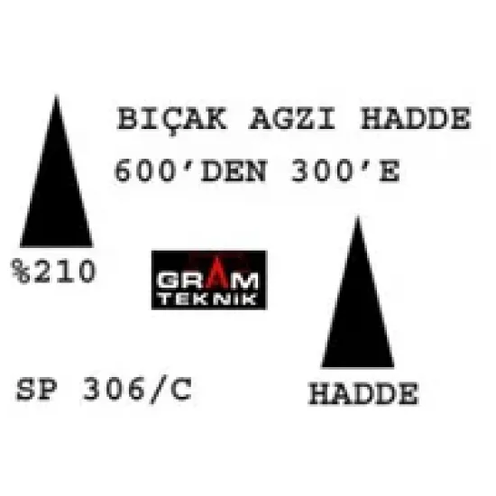 Bıçakağzı Hadde 600-300 Bıçakağzı Hadde 600-300