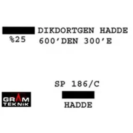 Dikdörtgen Hadde 600-300 GR-0954 Dikdörtgen Hadde 600-300 GR-0954