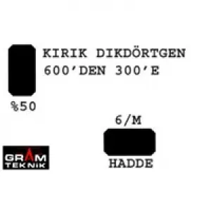 Dikdörtgen Hadde 600-300 GR-0957