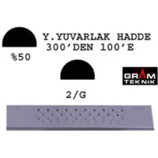 Yarım Yuvarlak Hadde 300-100 Yarım Yuvarlak Hadde 300-100