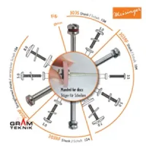 Vidalı Mandren GRM-2513 Vidalı Mandren GRM-2513