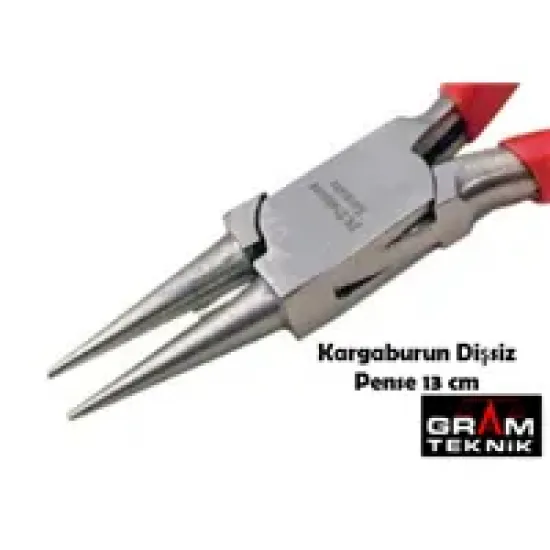 Kargaburun Dişsiz Pense 13cm Kargaburun Dişsiz Pense 13cm