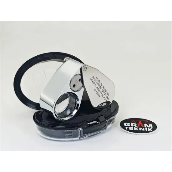 Büyük Işıklı Lup Metal 40x25mm No 9890 ST01894 Büyük Işıklı Lup Metal 40x25mm No 9890 ST01894