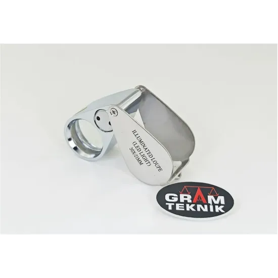 Işıklı Lup Metal 30x21mm MG21007 ST01895