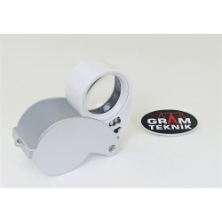 Illuminated Loupe (Ledlight) 40x25mm Siyah Mg21011 Lup