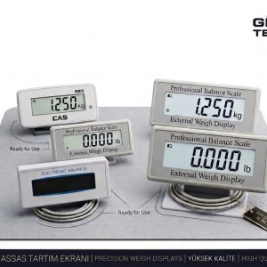 Gram Teknik Hassas Tartım Ekranı & Harici Terazi Göstergeleri Gram Teknik Hassas Tartım Ekranı & Harici Terazi Göstergeleri