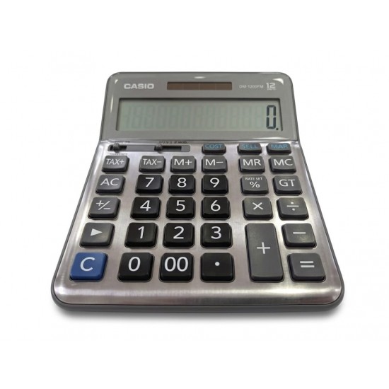 Casio DM-1200 Fm 12 Digit Hesap Makinası Casio DM-1200 Fm 12 Digit Hesap Makinası